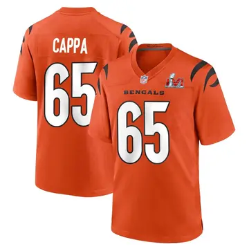 Nike Alex Cappa Men's Game Cincinnati Bengals Orange Super Bowl LVI Bound Jersey