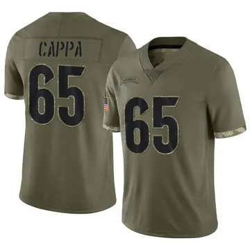 Nike Alex Cappa Men's Limited Cincinnati Bengals Olive 2022 Salute To Service Jersey