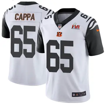 Nike Alex Cappa Men's Limited Cincinnati Bengals White Color Rush Vapor Untouchable Super Bowl LVI Bound Jersey