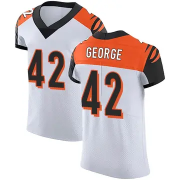 Nike Allan George Men's Elite Cincinnati Bengals White Vapor Untouchable Jersey