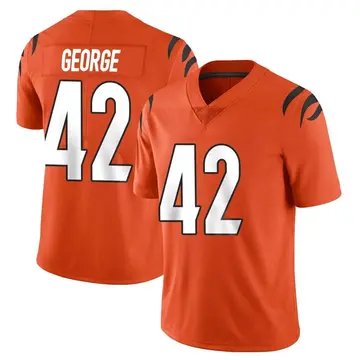Nike Allan George Men's Limited Cincinnati Bengals Orange Vapor Untouchable Jersey