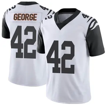 Nike Allan George Men's Limited Cincinnati Bengals White Color Rush Vapor Untouchable Jersey