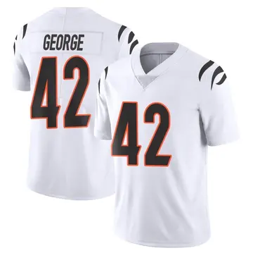 Nike Allan George Men's Limited Cincinnati Bengals White Vapor Untouchable Jersey