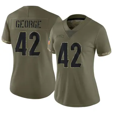 Nike Allan George Women's Limited Cincinnati Bengals Olive 2022 Salute To Service Jersey