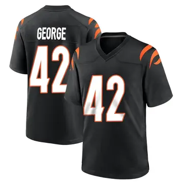 Nike Allan George Youth Game Cincinnati Bengals Black Team Color Jersey