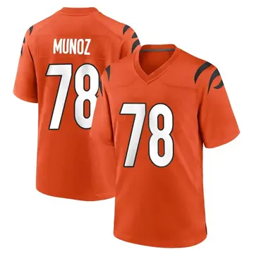Nike Anthony Munoz Men's Game Cincinnati Bengals Orange Jersey
