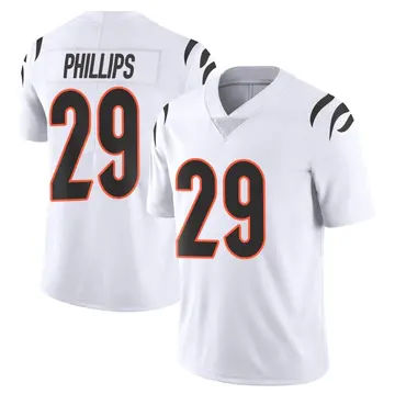 Nike Antonio Phillips Men's Limited Cincinnati Bengals White Vapor Untouchable Jersey