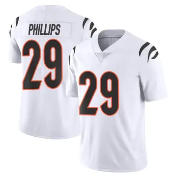 Nike Antonio Phillips Youth Limited Cincinnati Bengals White Vapor Untouchable Jersey