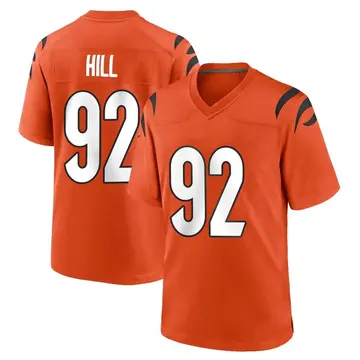 Nike BJ Hill Men's Game Cincinnati Bengals Orange Jersey