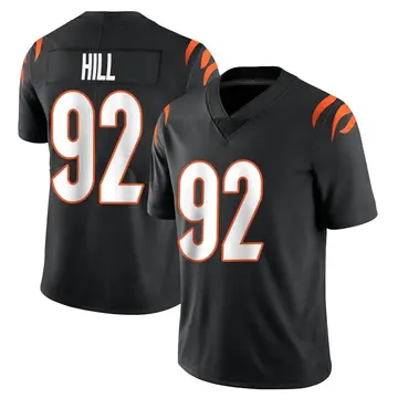 Nike BJ Hill Men's Limited Cincinnati Bengals Black Team Color Vapor Untouchable Jersey