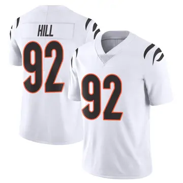 Nike BJ Hill Men's Limited Cincinnati Bengals White Vapor Untouchable Jersey