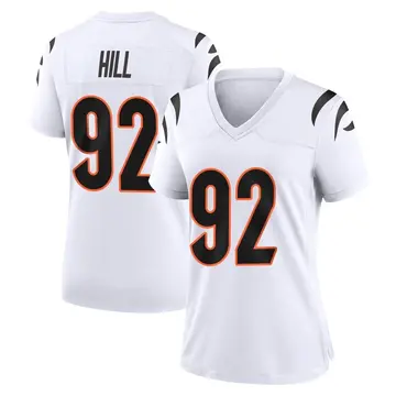 Nike BJ Hill Women's Game Cincinnati Bengals White Jersey