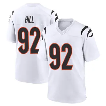 Nike BJ Hill Youth Game Cincinnati Bengals White Jersey