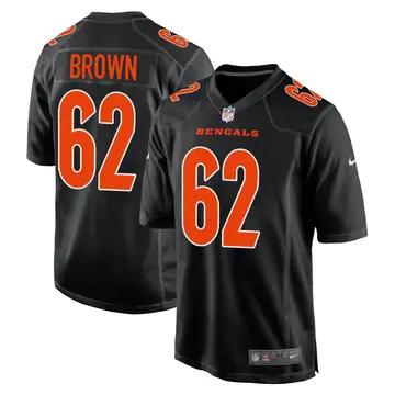 Nike Ben Brown Men's Game Cincinnati Bengals Black Fashion Jersey