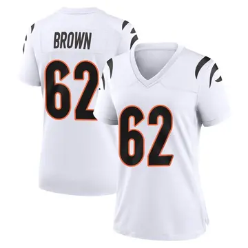 Nike Ben Brown Women's Game Cincinnati Bengals White Jersey