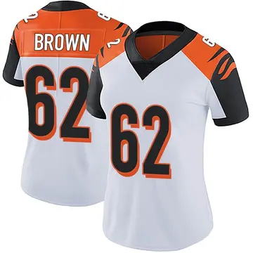 Nike Ben Brown Women's Limited Cincinnati Bengals White Vapor Untouchable Jersey