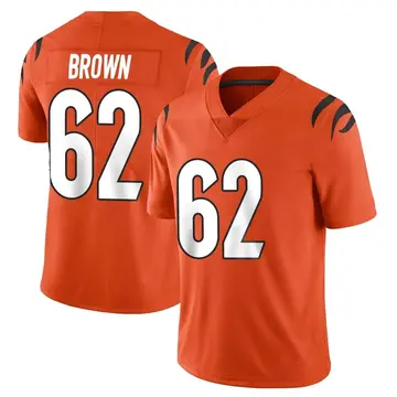 Nike Ben Brown Youth Limited Cincinnati Bengals Orange Vapor Untouchable Jersey