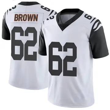 Nike Ben Brown Youth Limited Cincinnati Bengals White Color Rush Vapor Untouchable Jersey