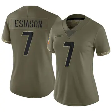 Nike Boomer Esiason Women's Limited Cincinnati Bengals Olive 2022 Salute To Service Jersey