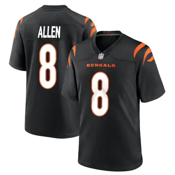 Nike Brandon Allen Men's Game Cincinnati Bengals Black Team Color Jersey