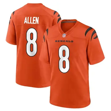Nike Brandon Allen Men's Game Cincinnati Bengals Orange Jersey