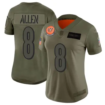 Nike Brandon Allen Women's Limited Cincinnati Bengals Camo 2019 Salute to Service Jersey
