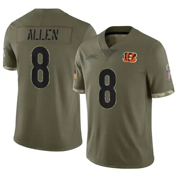 Nike Brandon Allen Youth Limited Cincinnati Bengals Olive 2022 Salute To Service Jersey