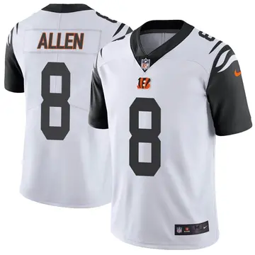 Nike Brandon Allen Youth Limited Cincinnati Bengals White Color Rush Vapor Untouchable Jersey