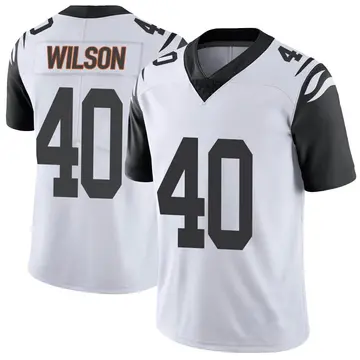 Nike Brandon Wilson Youth Limited Cincinnati Bengals White Color Rush Vapor Untouchable Jersey