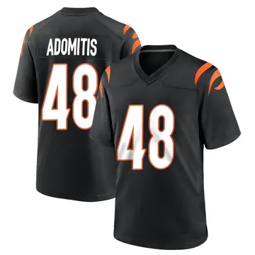 Nike Cal Adomitis Men's Game Cincinnati Bengals Black Team Color Jersey