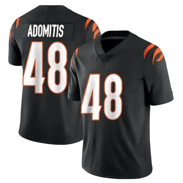 Nike Cal Adomitis Men's Limited Cincinnati Bengals Black Team Color Vapor Untouchable Jersey