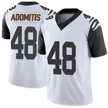 Nike Cal Adomitis Men's Limited Cincinnati Bengals White Color Rush Vapor Untouchable Jersey