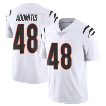 Nike Cal Adomitis Men's Limited Cincinnati Bengals White Vapor Untouchable Jersey