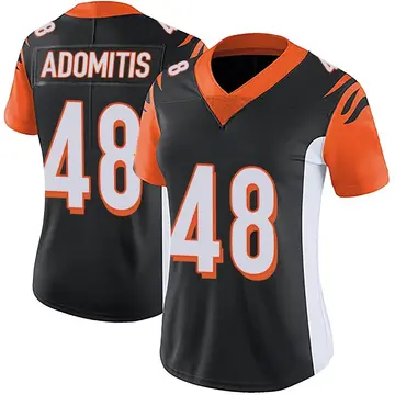 Nike Cal Adomitis Women's Limited Cincinnati Bengals Black Team Color Vapor Untouchable Jersey