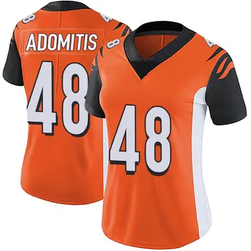 Nike Cal Adomitis Women's Limited Cincinnati Bengals Orange Vapor Untouchable Jersey