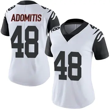 Nike Cal Adomitis Women's Limited Cincinnati Bengals White Color Rush Vapor Untouchable Jersey