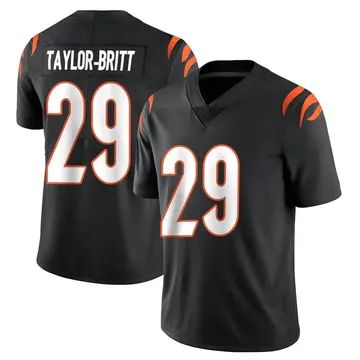 Nike Cam Taylor-Britt Men's Limited Cincinnati Bengals Black Team Color Vapor Untouchable Jersey