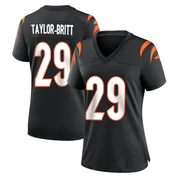 Nike Cam Taylor-Britt Women's Game Cincinnati Bengals Black Team Color Jersey