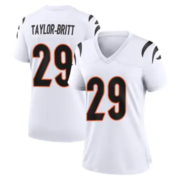 Nike Cam Taylor-Britt Women's Game Cincinnati Bengals White Jersey