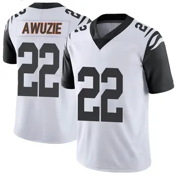 Nike Chidobe Awuzie Men's Limited Cincinnati Bengals White Color Rush Vapor Untouchable Jersey
