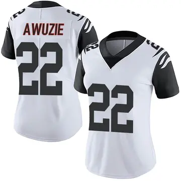Nike Chidobe Awuzie Women's Limited Cincinnati Bengals White Color Rush Vapor Untouchable Jersey