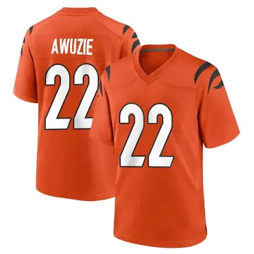 Nike Chidobe Awuzie Youth Game Cincinnati Bengals Orange Jersey