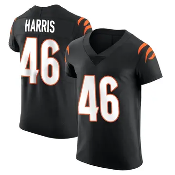 Nike Clark Harris Men's Elite Cincinnati Bengals Black Team Color Vapor Untouchable Jersey