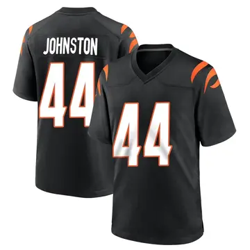 Nike Clay Johnston Men's Game Cincinnati Bengals Black Team Color Jersey