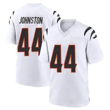 Nike Clay Johnston Men's Game Cincinnati Bengals White Jersey