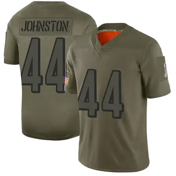 Nike Clay Johnston Men's Limited Cincinnati Bengals Camo 2019 Salute to Service Jersey