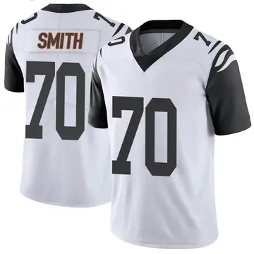 Nike D'Ante Smith Men's Limited Cincinnati Bengals White Color Rush Vapor Untouchable Jersey