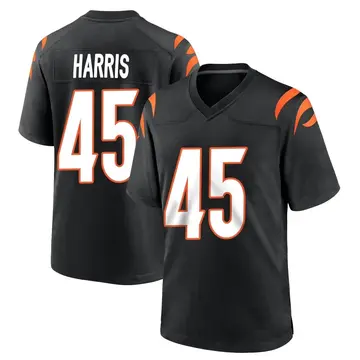 Nike Darien Harris Men's Game Cincinnati Bengals Black Team Color Jersey