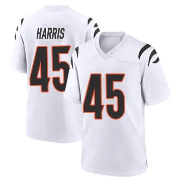 Nike Darien Harris Youth Game Cincinnati Bengals White Jersey