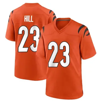 Nike Dax Hill Men's Game Cincinnati Bengals Orange Jersey
